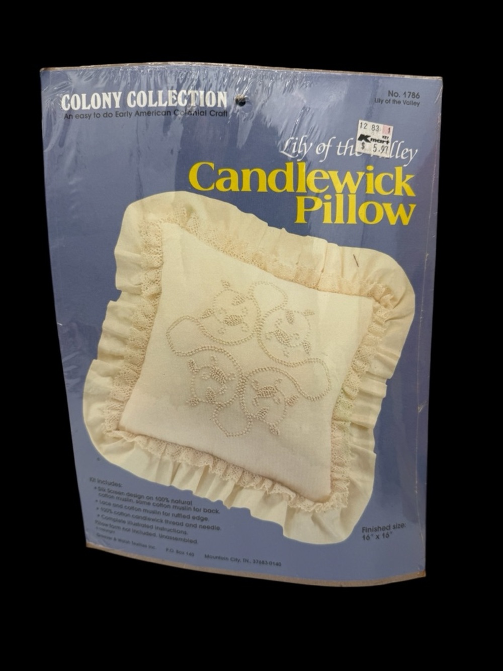 Colony Collection "Candlewick Pillow" Pattern - Lily of the Valley